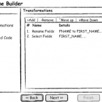 Data Pipeline Builder - Wizard - Transformations