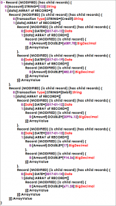 Data Pipeline Output Record Structure