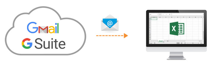 Export emails from Gmail and G Suite to Excel